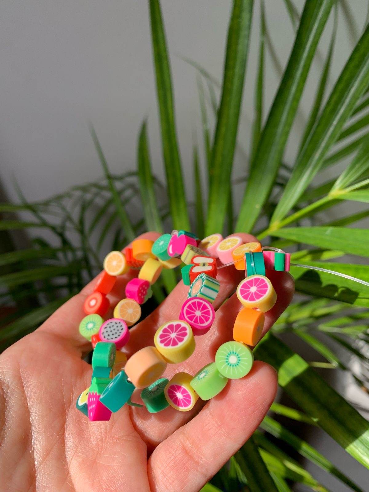 Cuentas de frutas en material fimo (40 unidades)
