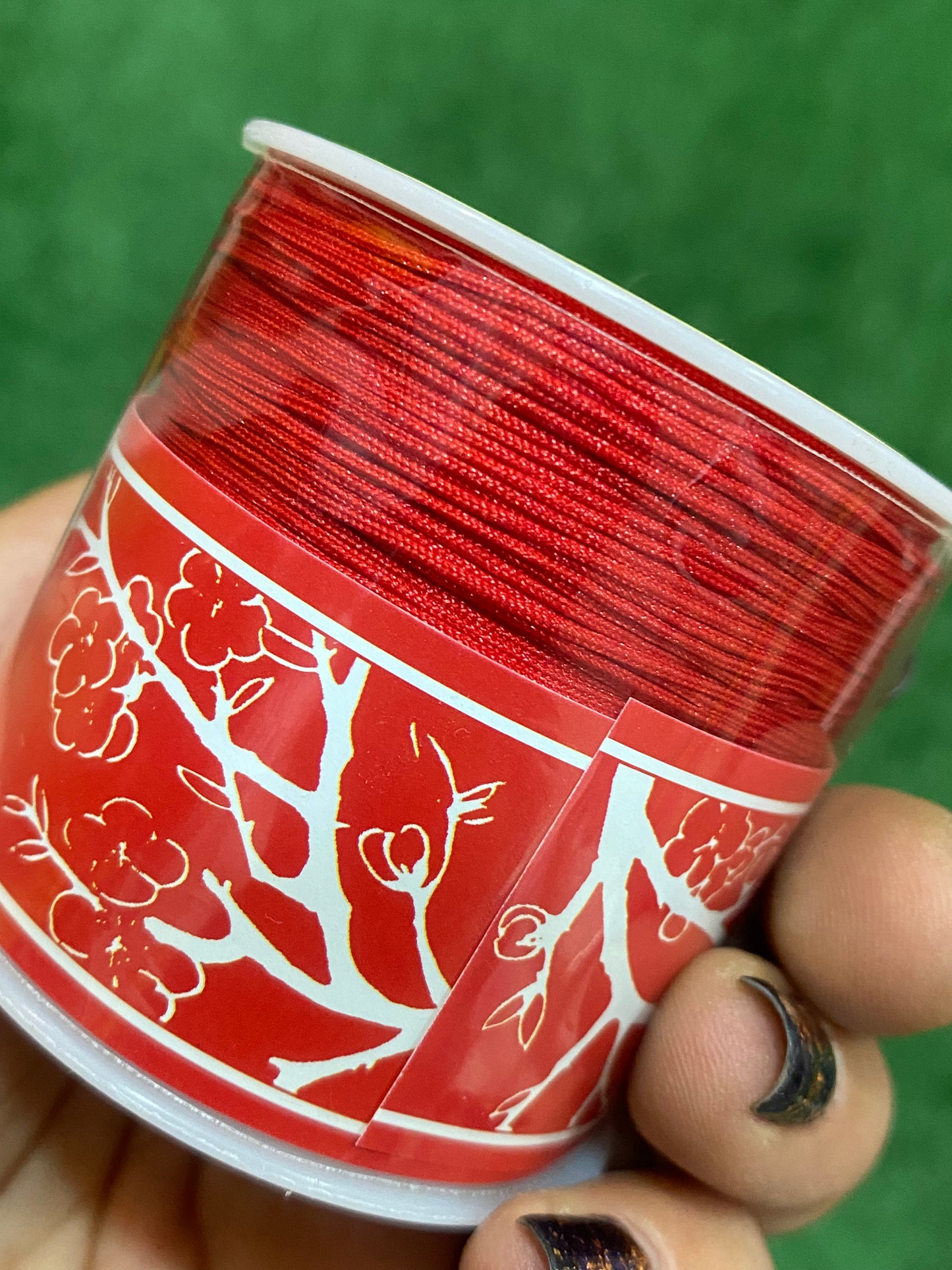 Hilo cola de ratón rojo
