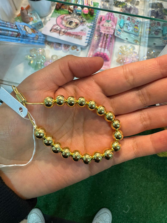 Pulsera Balines Baño Oro 18k